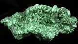Silky Fibrous Malachite Crystal Cluster - Congo #45341-4